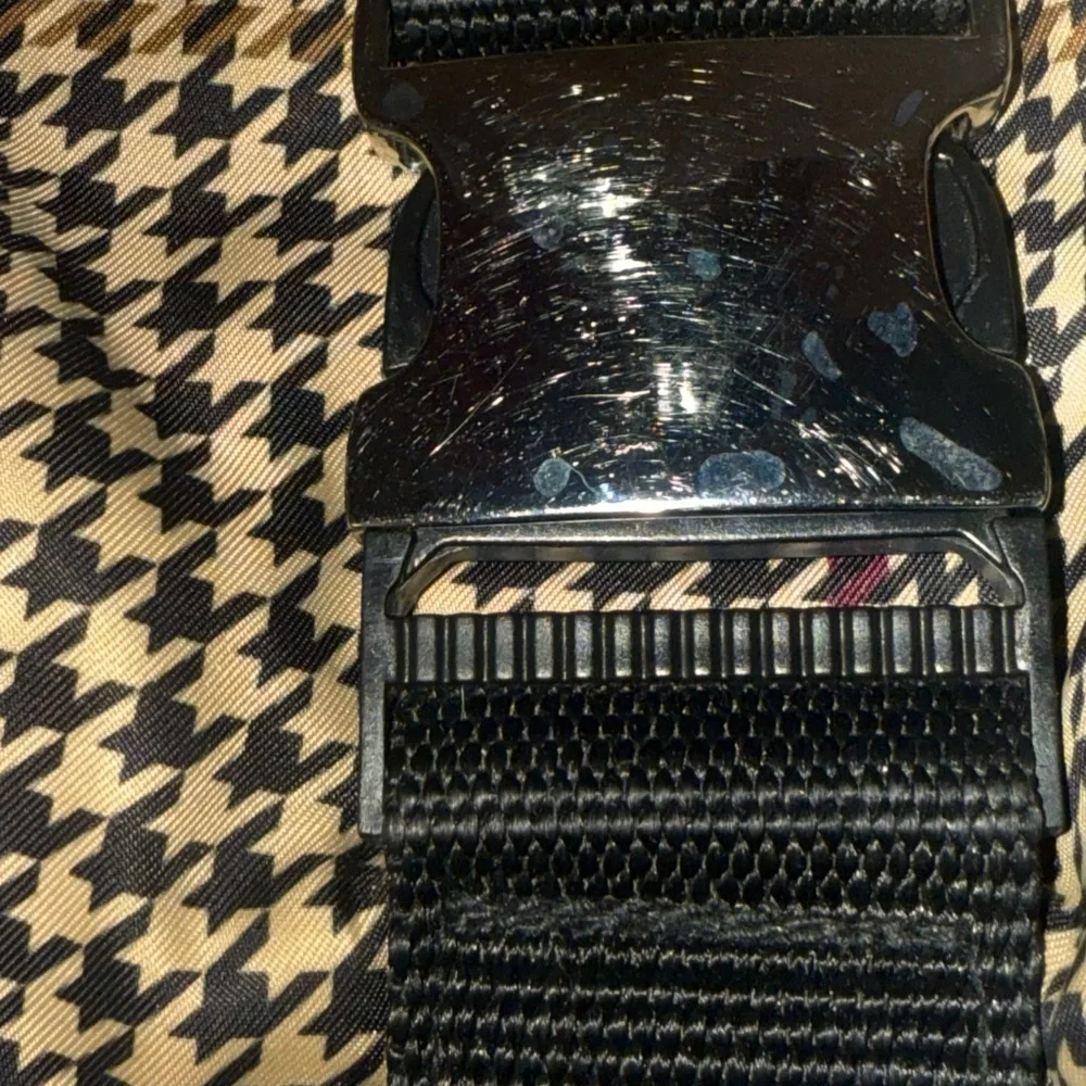 Ralph Lauren Houndstooth Hobo Shoulder Bag